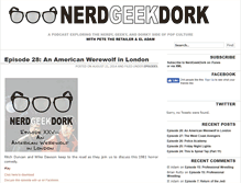 Tablet Screenshot of nerdgeekdork.com